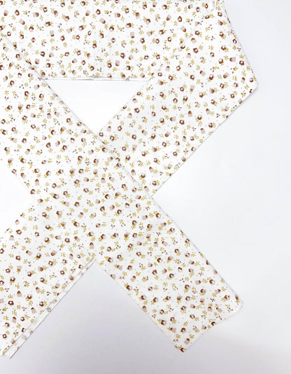 Floral Cotton Han-eri Collar: Kimono Accessory
