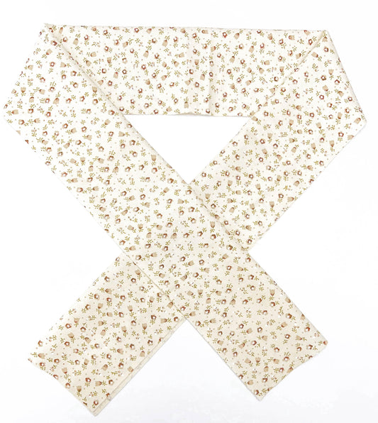 Floral Cotton Han-eri Collar: Kimono Accessory