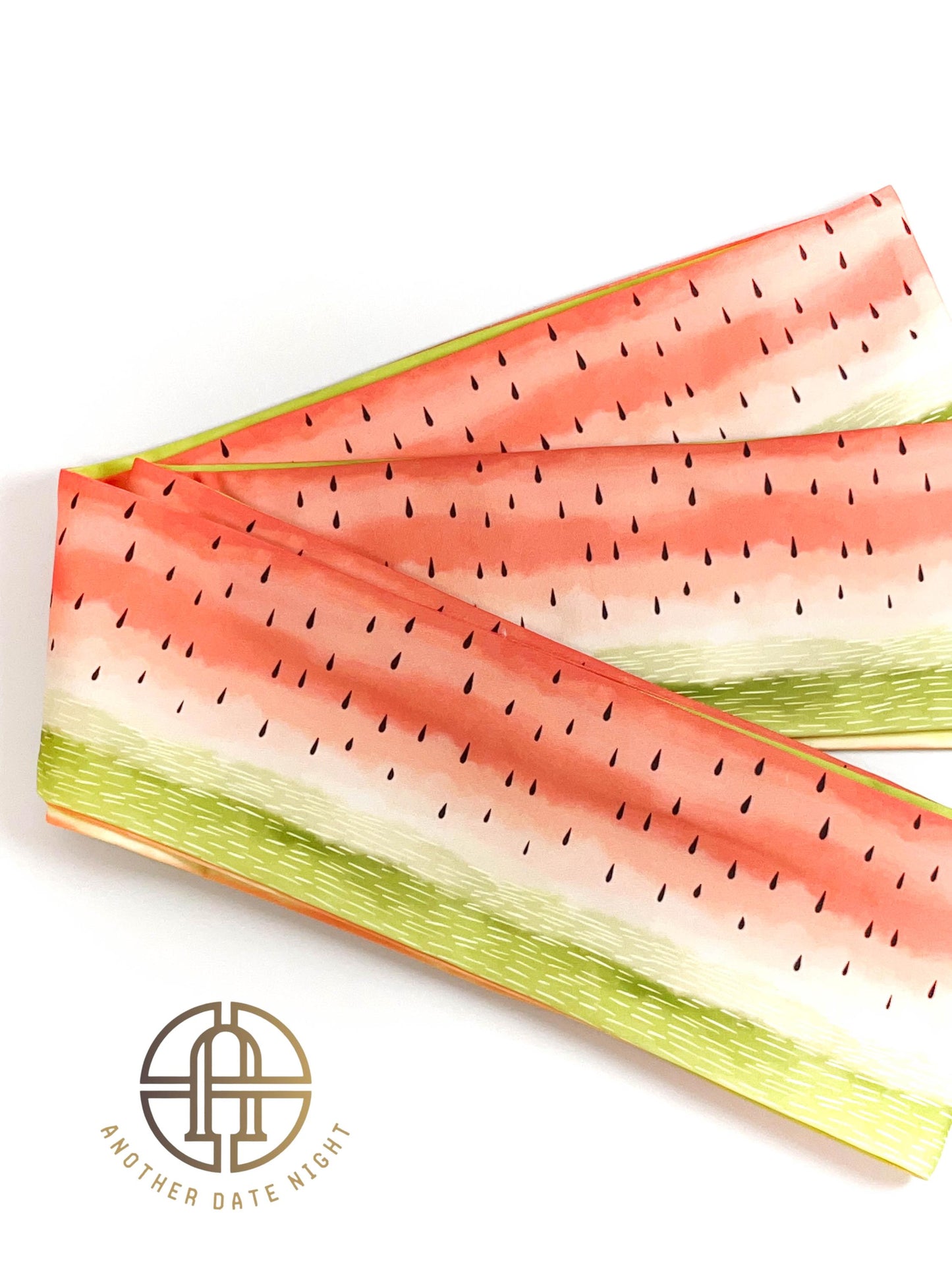 Watermelon Double Sided Hanhaba, Creative Yukata Obi Belt