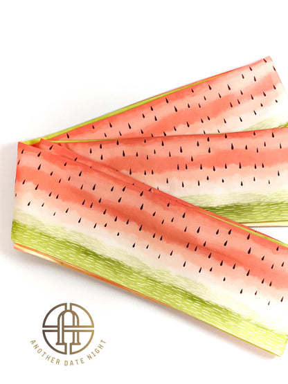 Watermelon Double Sided Hanhaba, Creative Yukata Obi Belt