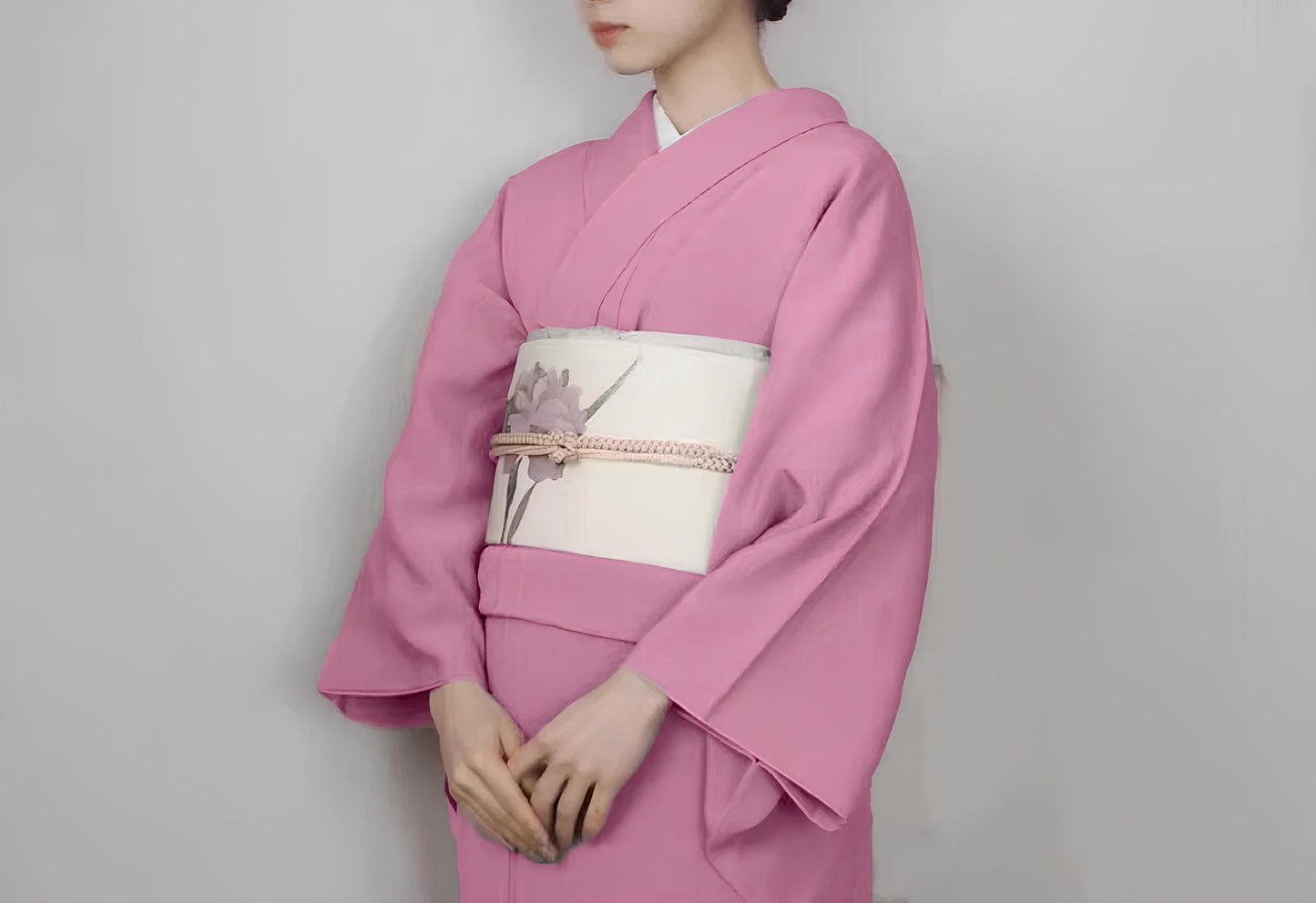 Custom-Fit Iromuji Kimono: Washable Polyester Tea Ceremony Attire