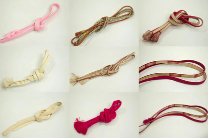 Japanese Kimono Obijime Cord: Mixed Color Belt, Z Option 6