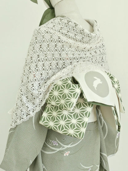 Women's Lace Kimono Shawl: Sheer Outwear