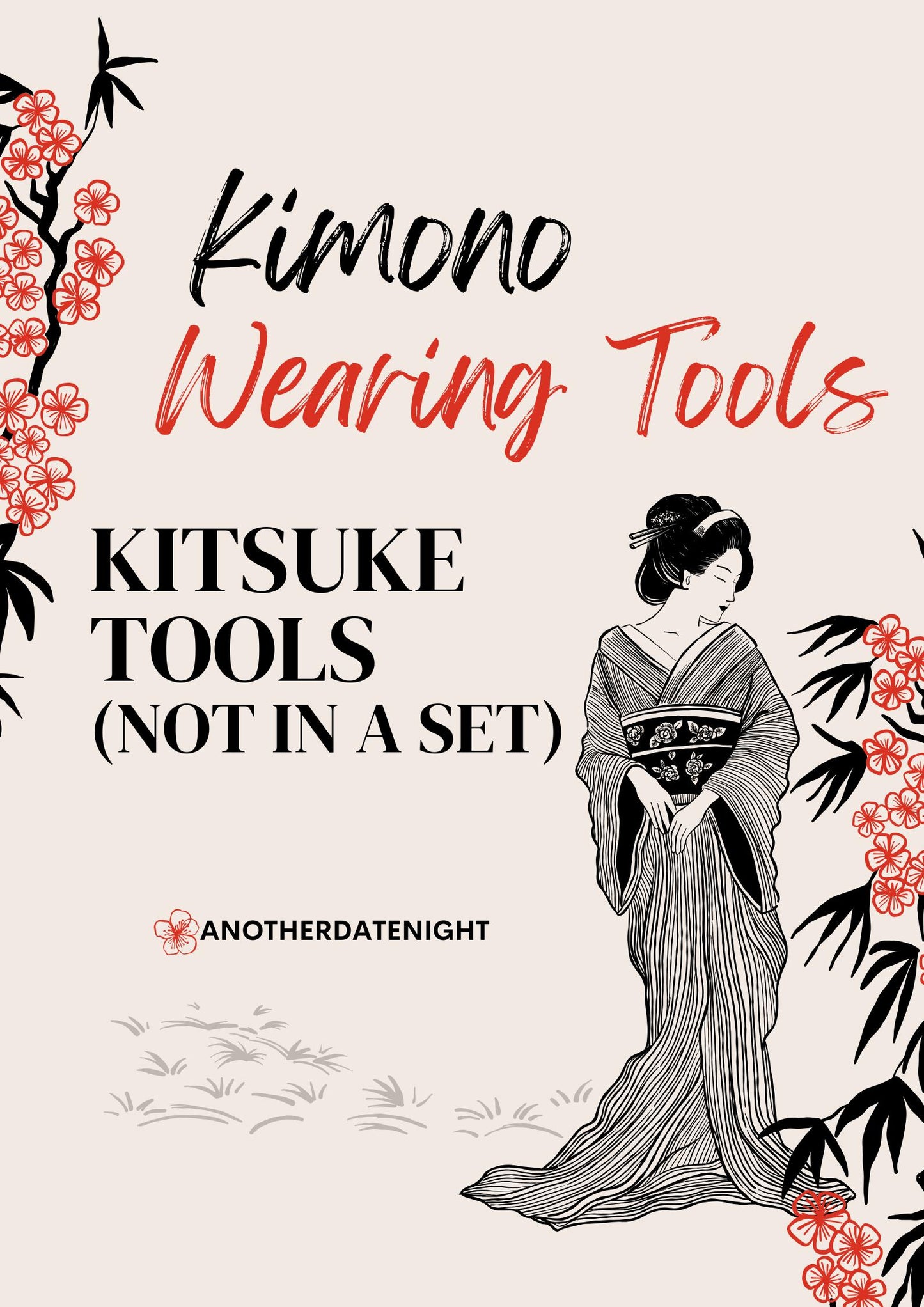 Kimono Kitsuke Tools: Not in a Set, Nagajuban, HadaJuban, Erishin, Obi Pillow, Datejime Belt, etc