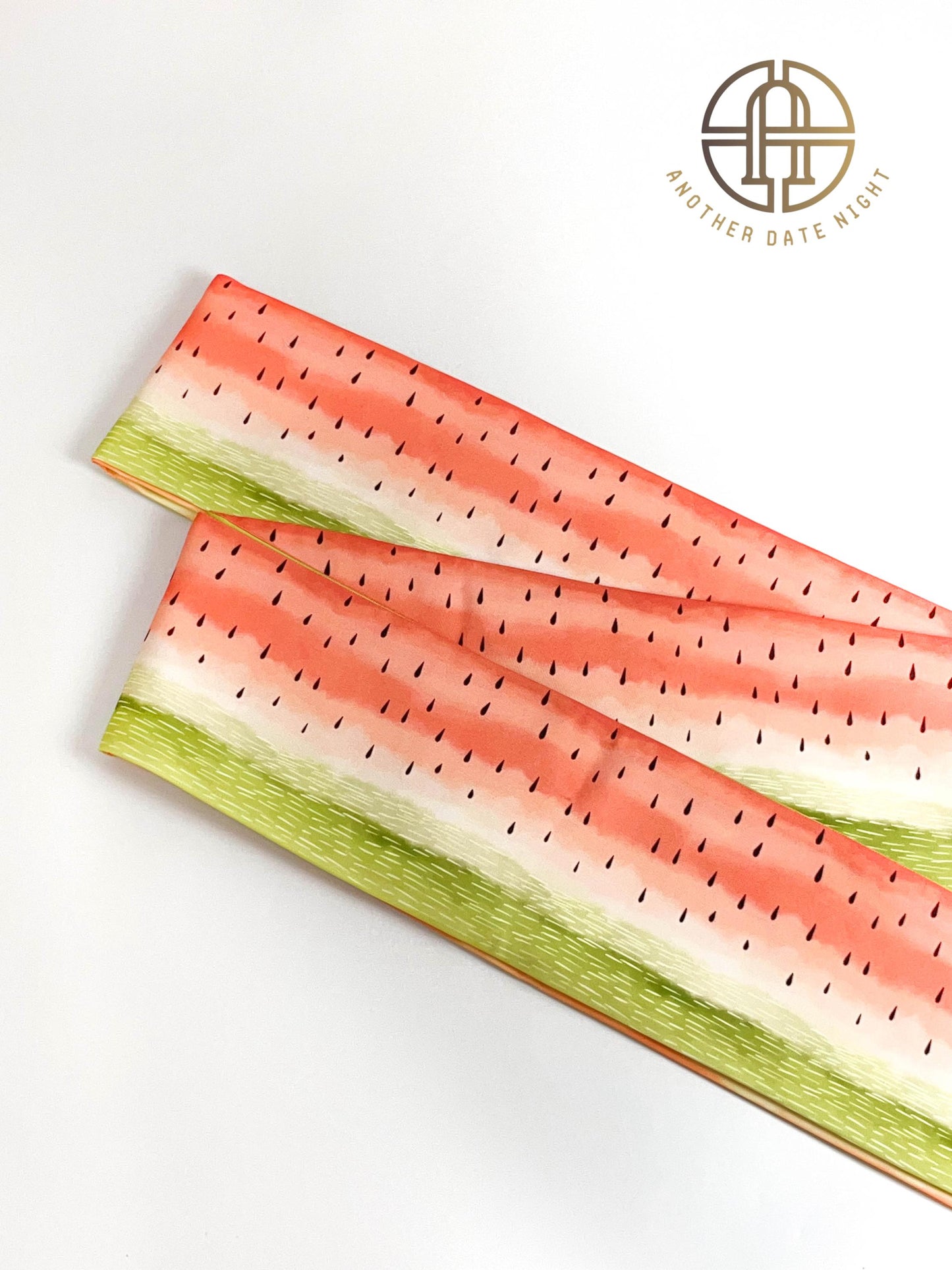 Watermelon Double Sided Hanhaba, Creative Yukata Obi Belt