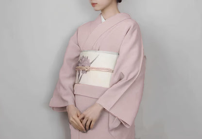Iromuji Kimono Set: Washable Polyester, Tea Ceremony Wear with Pre-Tied Obi