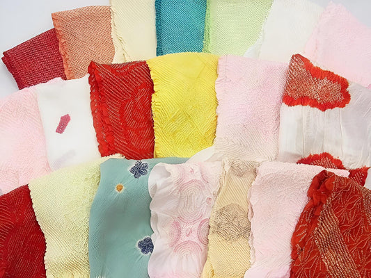 Vintage Silk Kimono Obiage Sash - Good Condition (21B)