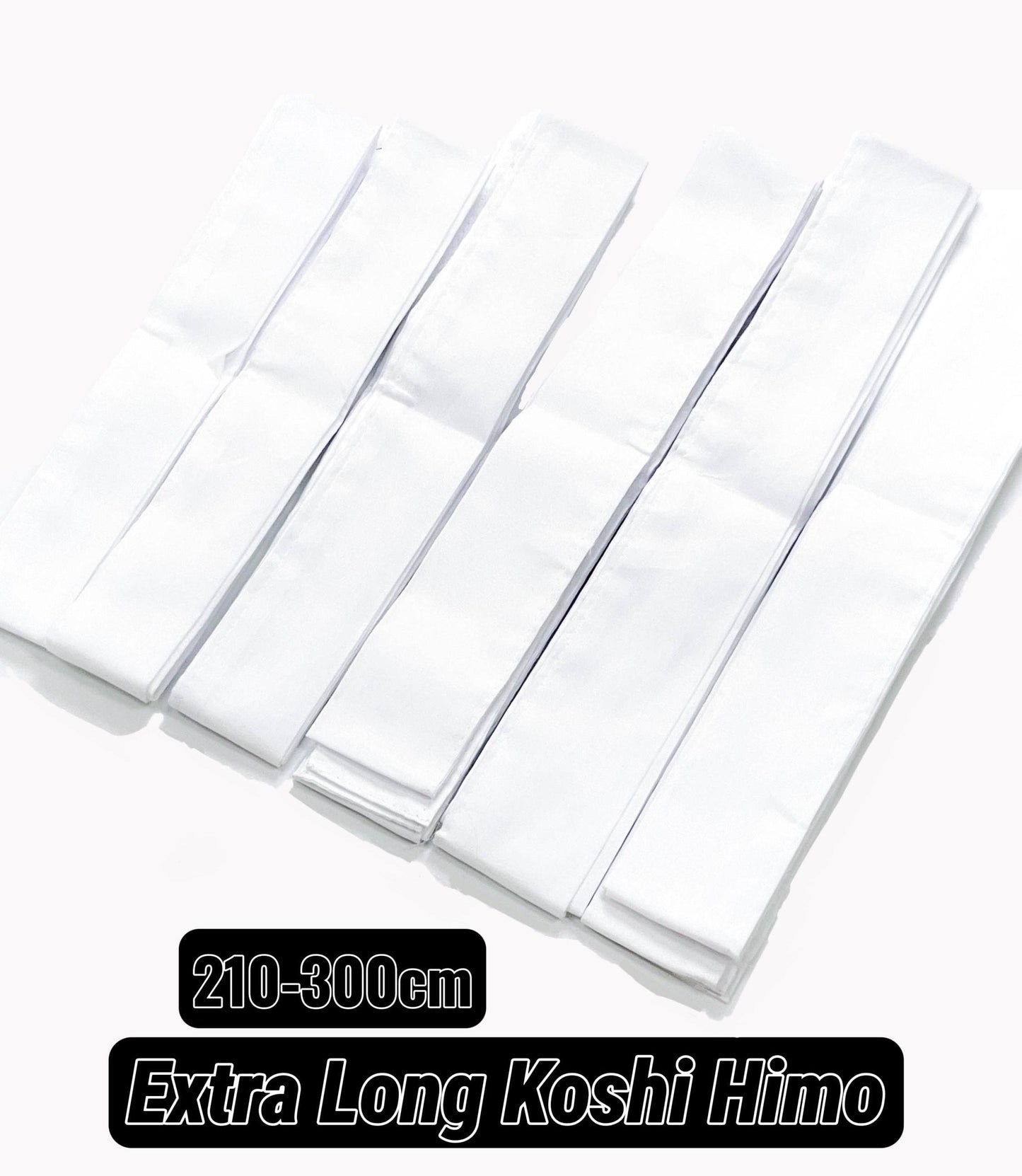Cotton Kimono Koshi Himo Straps: Extra Long Tasuki Waistband (210-300cm)
