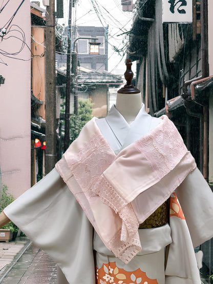 Light Pink Kimono Shawl: Women's Outwear (Rank B)- Set 5C