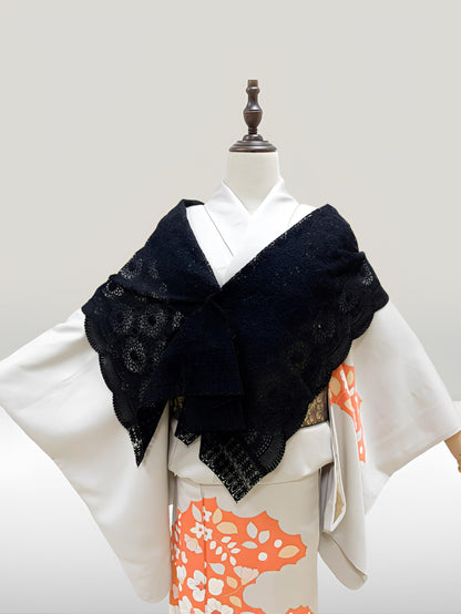 Women's Lace Kimono Shawl: Gradient Color Outwear-  Set 1(C)(D)(E)