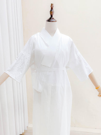 Japanese Cotton Kimono Juban: Versatile Underwear with Detachable Collar