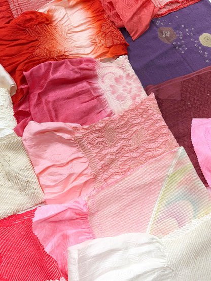 Vintage Silk Obiage: Kimono Sash Collection - Good Condition (58A/B/C)