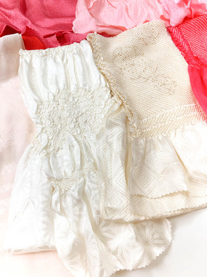 Vintage Silk Obiage: Kimono Sash Collection - Good Condition (58A/B/C)