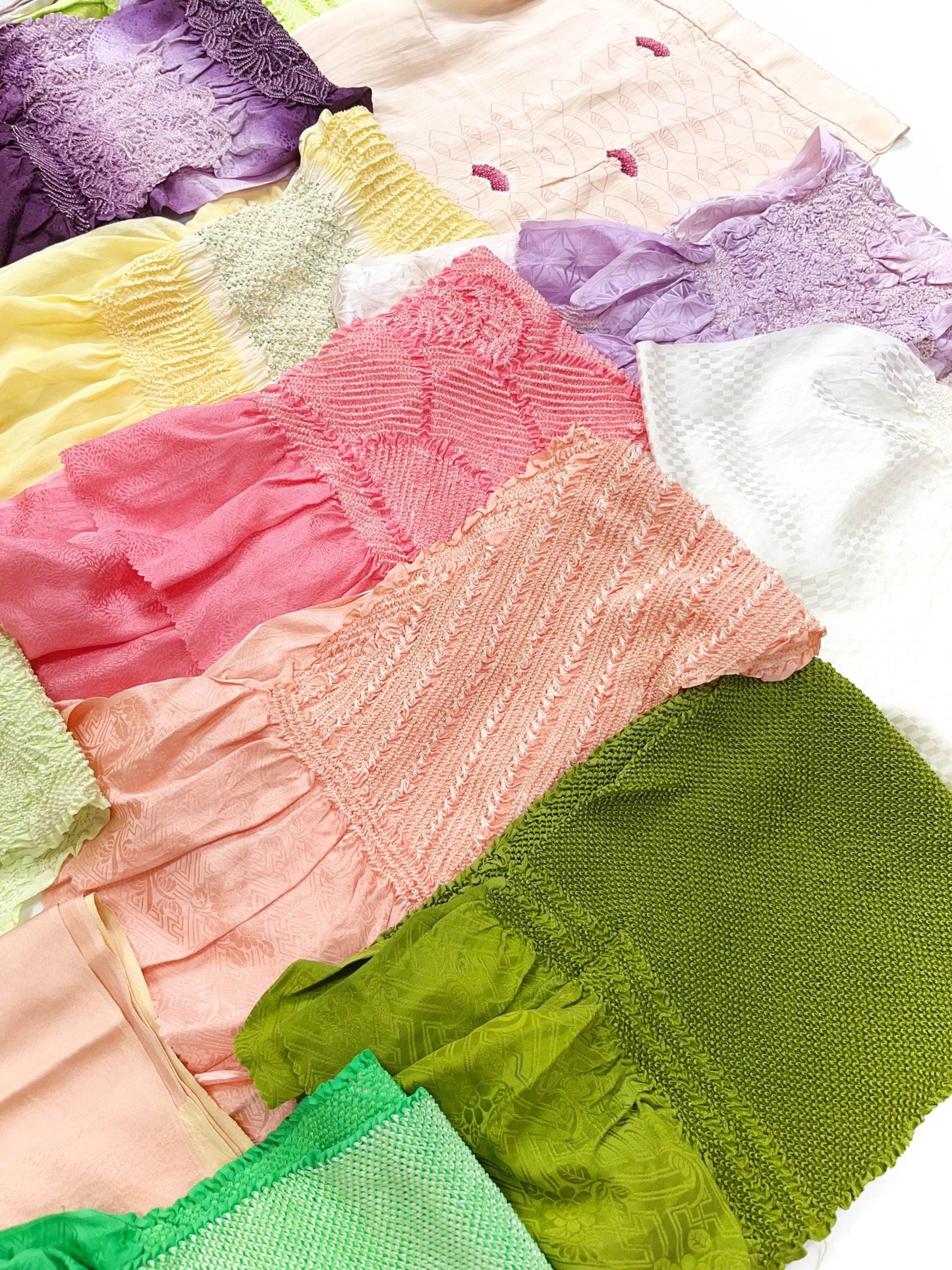 Vintage Silk Kimono Obiage Sash: Good Condition(94a/b/c)