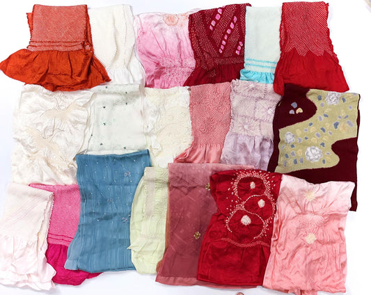 Vintage Silk Obiage: Kimono Sash Collection - Good Condition (59A)
