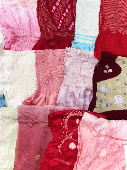 Vintage Silk Obiage: Kimono Sash Collection - Good Condition (59A)