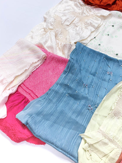 Vintage Silk Kimono Obiage Sash Collection - Good Condition, 59C (M-S)