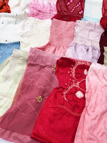 Vintage Silk Kimono Obiage Sash Collection - Good Condition, 59C (M-S)