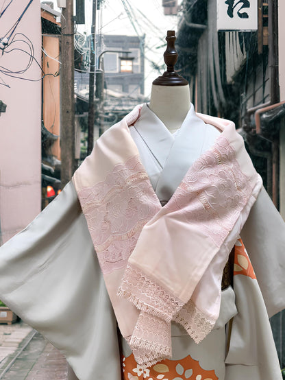 Light Pink Kimono Shawl: Women's Outwear (Rank B)- Set 5C