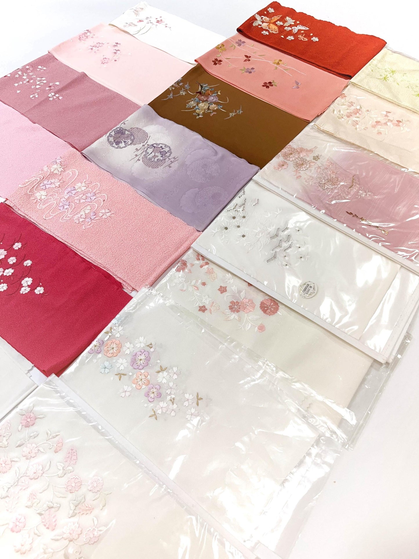 Floral Kimono Han-eri Collar: Japanese Juban Collar H04