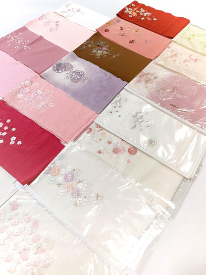 Floral Kimono Han-eri Collar: Japanese Juban Collar H04