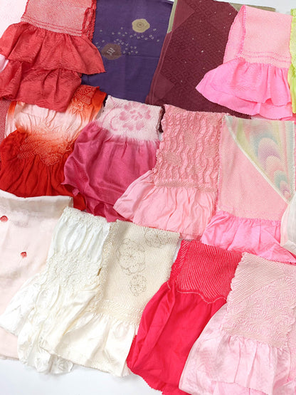 Vintage Silk Obiage: Kimono Sash Collection - Good Condition (58A/B/C)