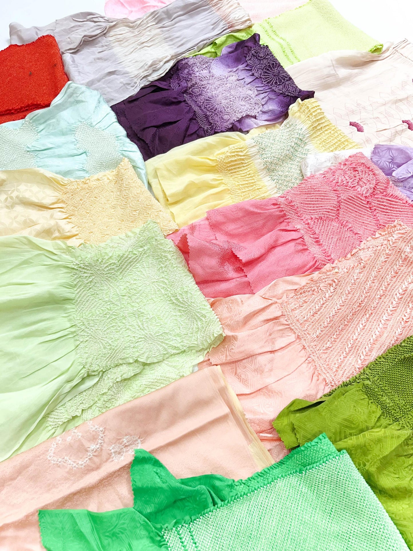 Vintage Silk Kimono Obiage Sash: Good Condition(94a/b/c)