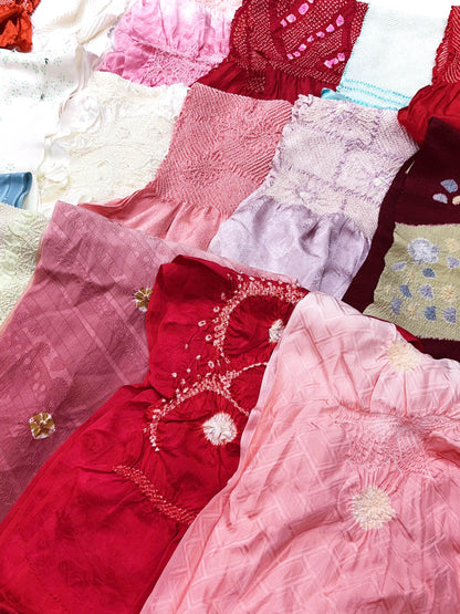 Vintage Silk Obiage: Kimono Sash Collection - Good Condition (59A)