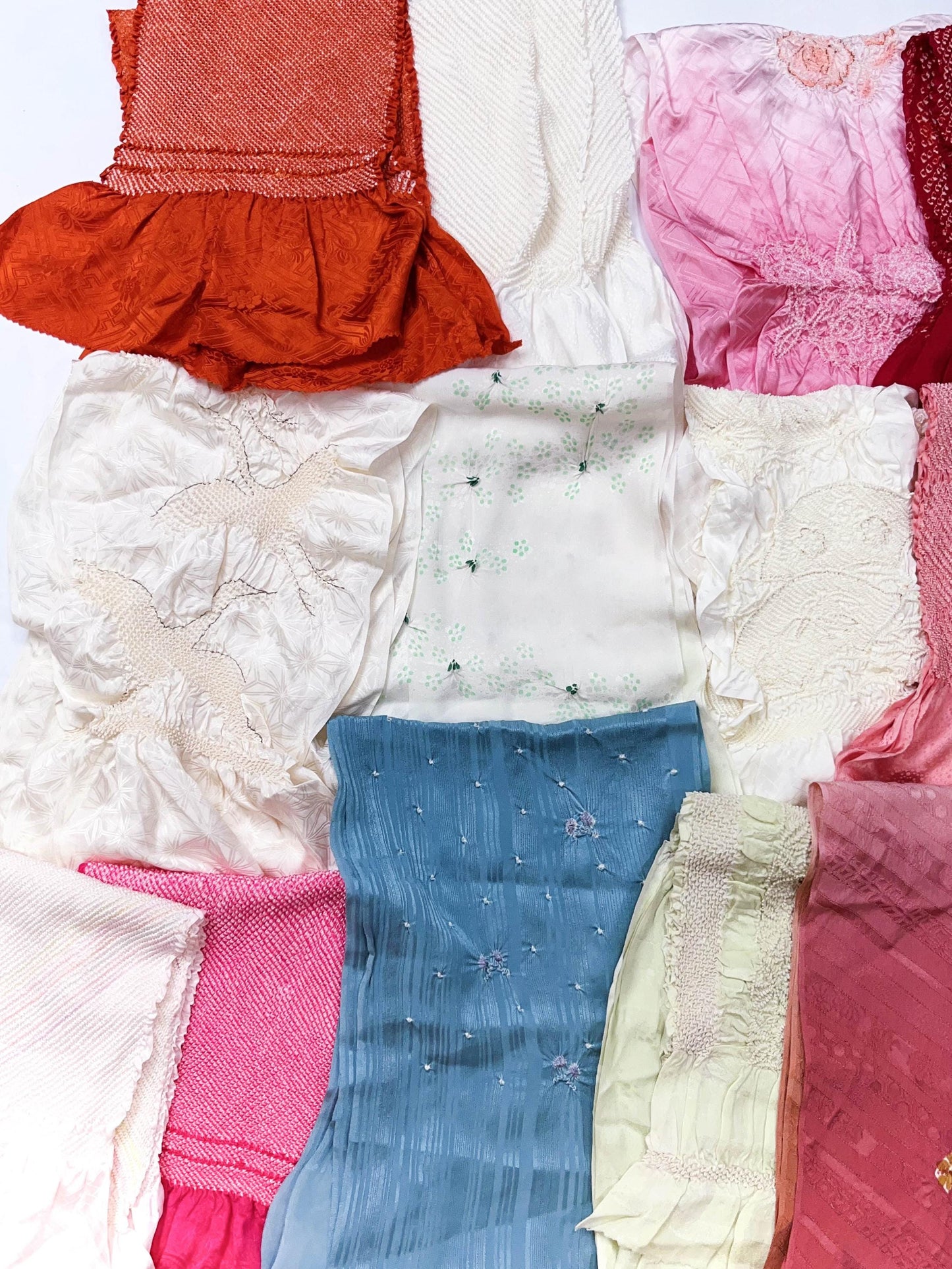 Vintage Silk Obiage: Kimono Sash Collection - Good Condition (59A)