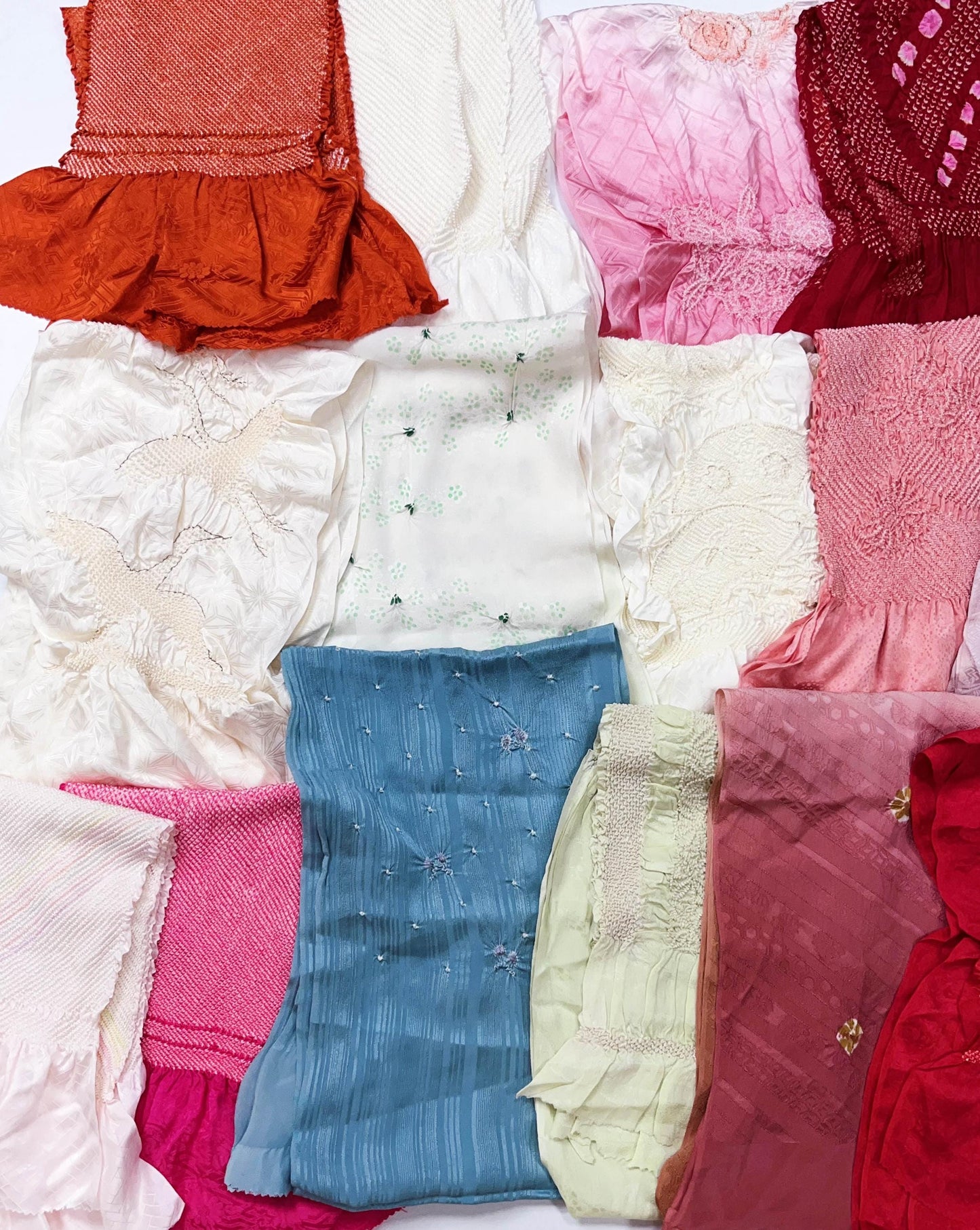 Vintage Silk Obiage: Kimono Sash Collection - Good Condition (59A)