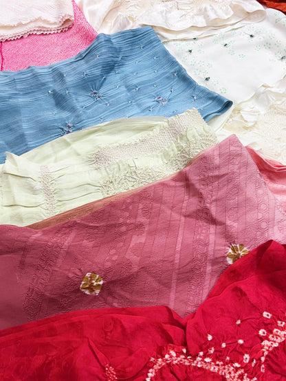 Vintage Silk Kimono Obiage Sash Collection - Good Condition, 59C (M-S)