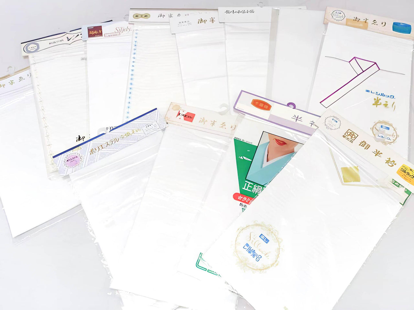 White Han-eri Blind Box, Kimono Juban collar, Mostly Brand New, H07