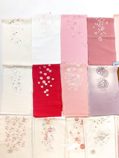 Floral Kimono Han-eri Collar: Japanese Juban Collar H04