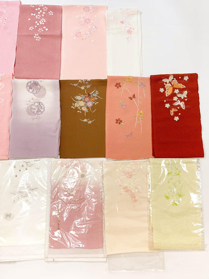 Floral Kimono Han-eri Collar: Japanese Juban Collar H04