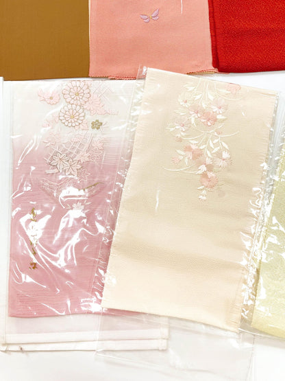 Floral Kimono Han-eri Collar: Japanese Juban Collar H04