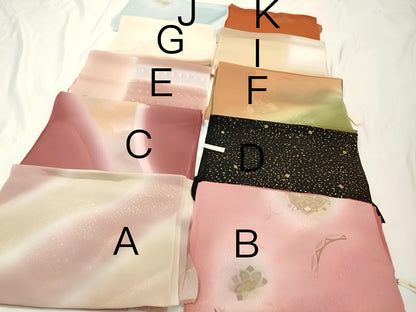 Vintage Silk Obiage/Excellent Condition/Mostly Brand New/ Kimono Obiage/ No. 3546 (Option B/C/E/G)