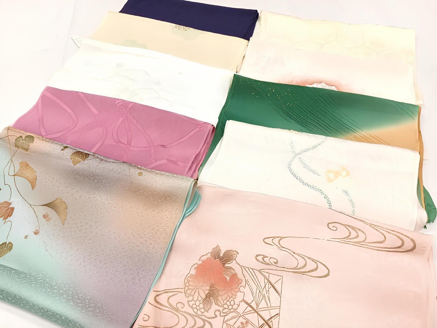 Vintage Silk Obiage/Excellent Condition/Mostly Brand New/ Kimono Obiage/ No. 0625 (Option C/J/H/G)