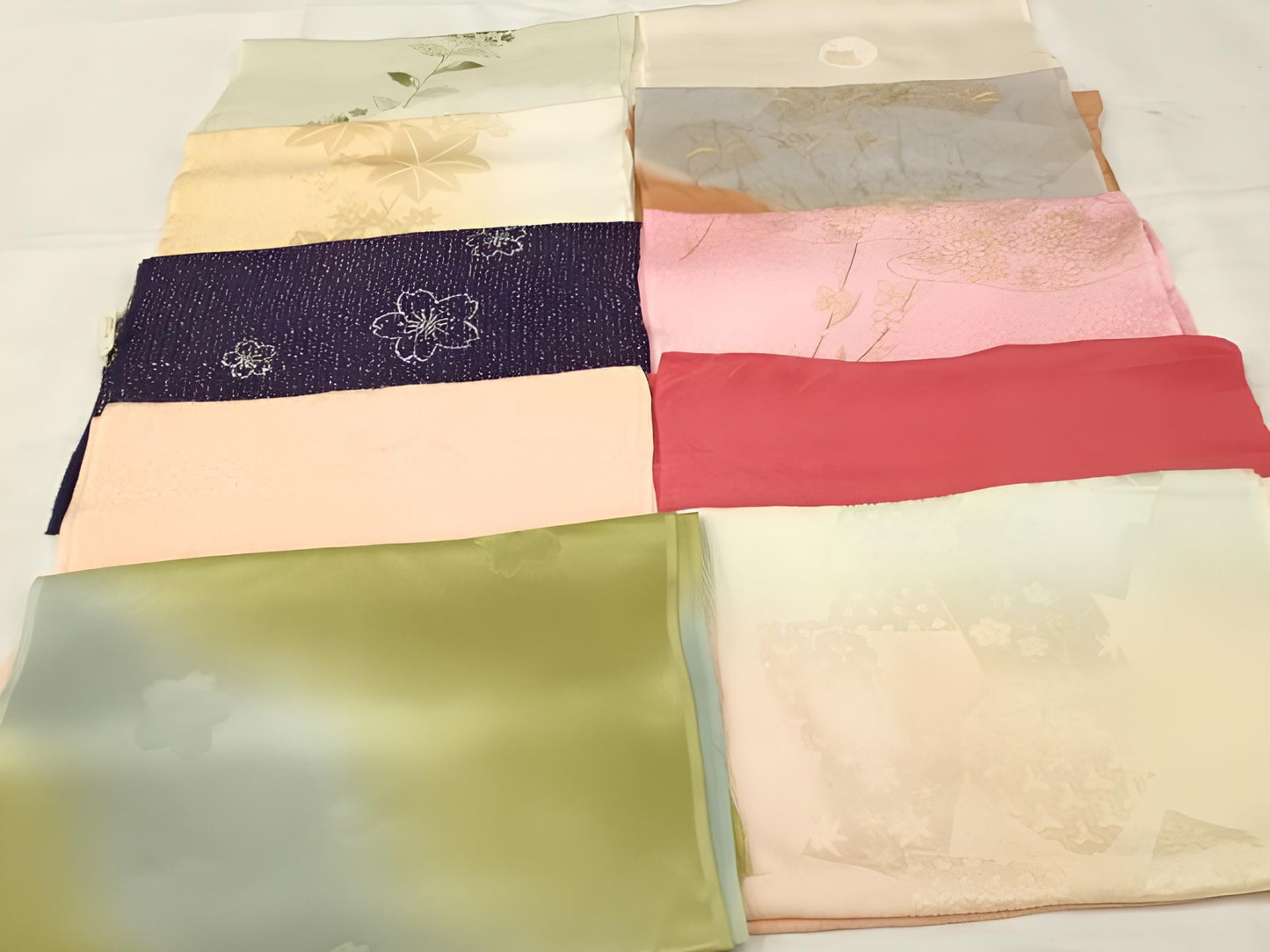 Vintage Silk Obiage/Excellent Condition/Mostly Brand New/ Kimono Obiage/ No. 3501 (Option H/J/A/B)