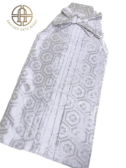 Men's Silver Hakama Pants: Traditional Japanese Kimono, Formal Wear