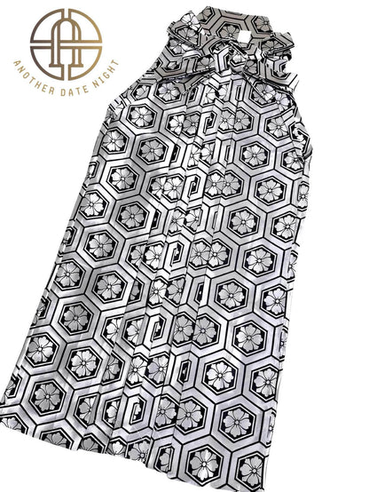 Silver Hakama Pants: Men's Japanese Kimono - Traditional Formal Wear