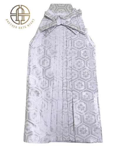 Men's Silver Hakama Pants: Traditional Japanese Kimono, Formal Wear