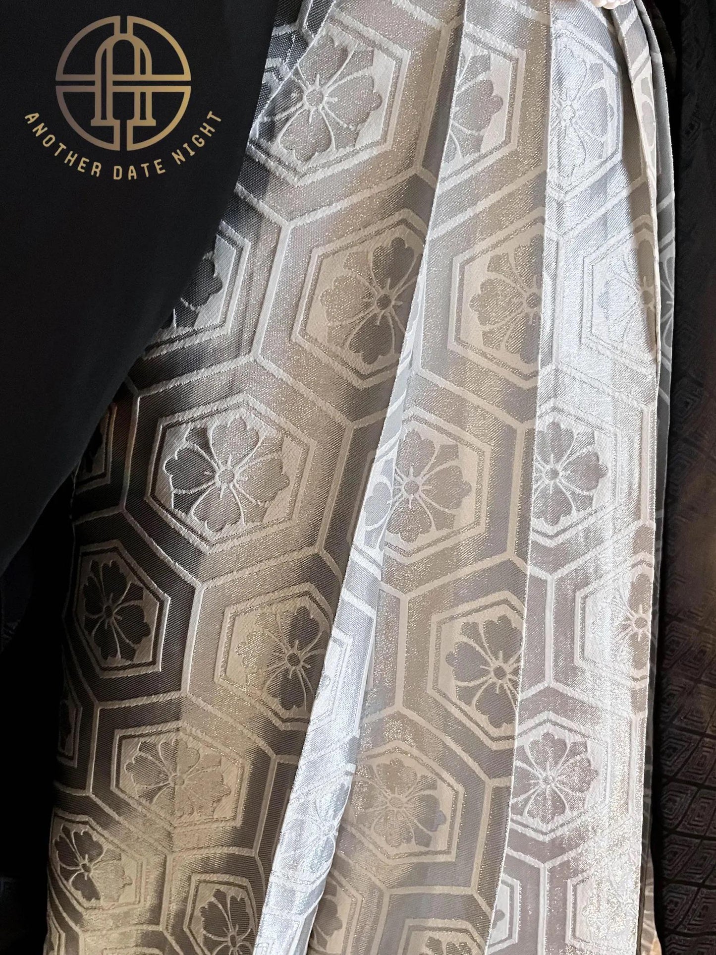 Men's Silver Hakama Pants: Traditional Japanese Kimono, Formal Wear