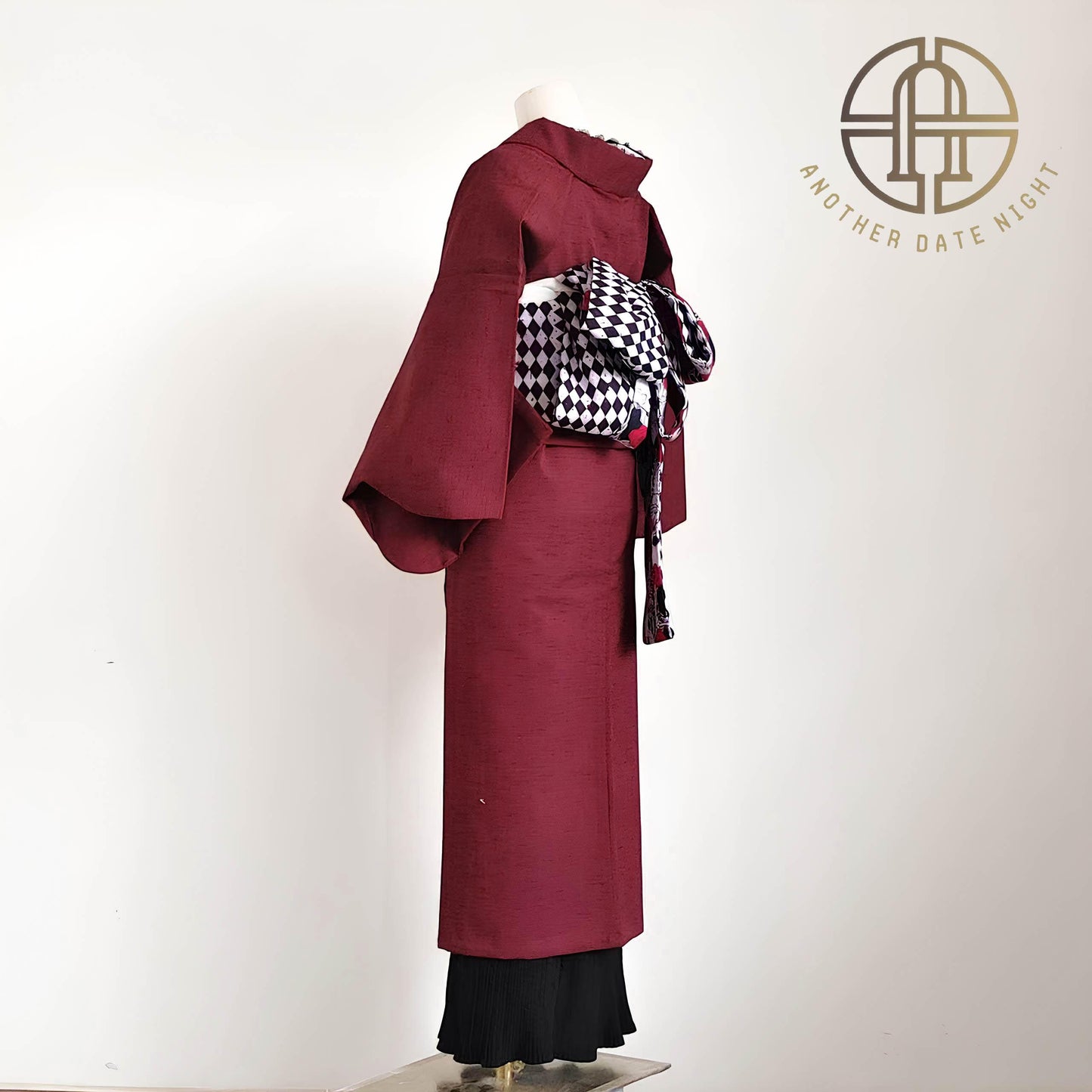 Skull & Rose Hanhaba Obi Belt: Dance of Death, Halloween Costume