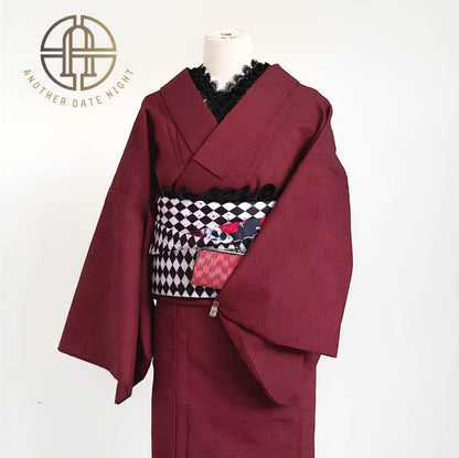 Skull & Rose Hanhaba Obi Belt: Dance of Death, Halloween Costume