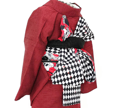 Skull & Rose Hanhaba Obi Belt: Dance of Death, Halloween Costume