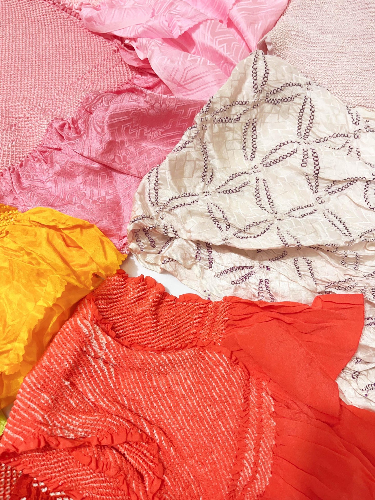 Vintage Silk Kimono Obiage Sash - Good Condition, 8259a