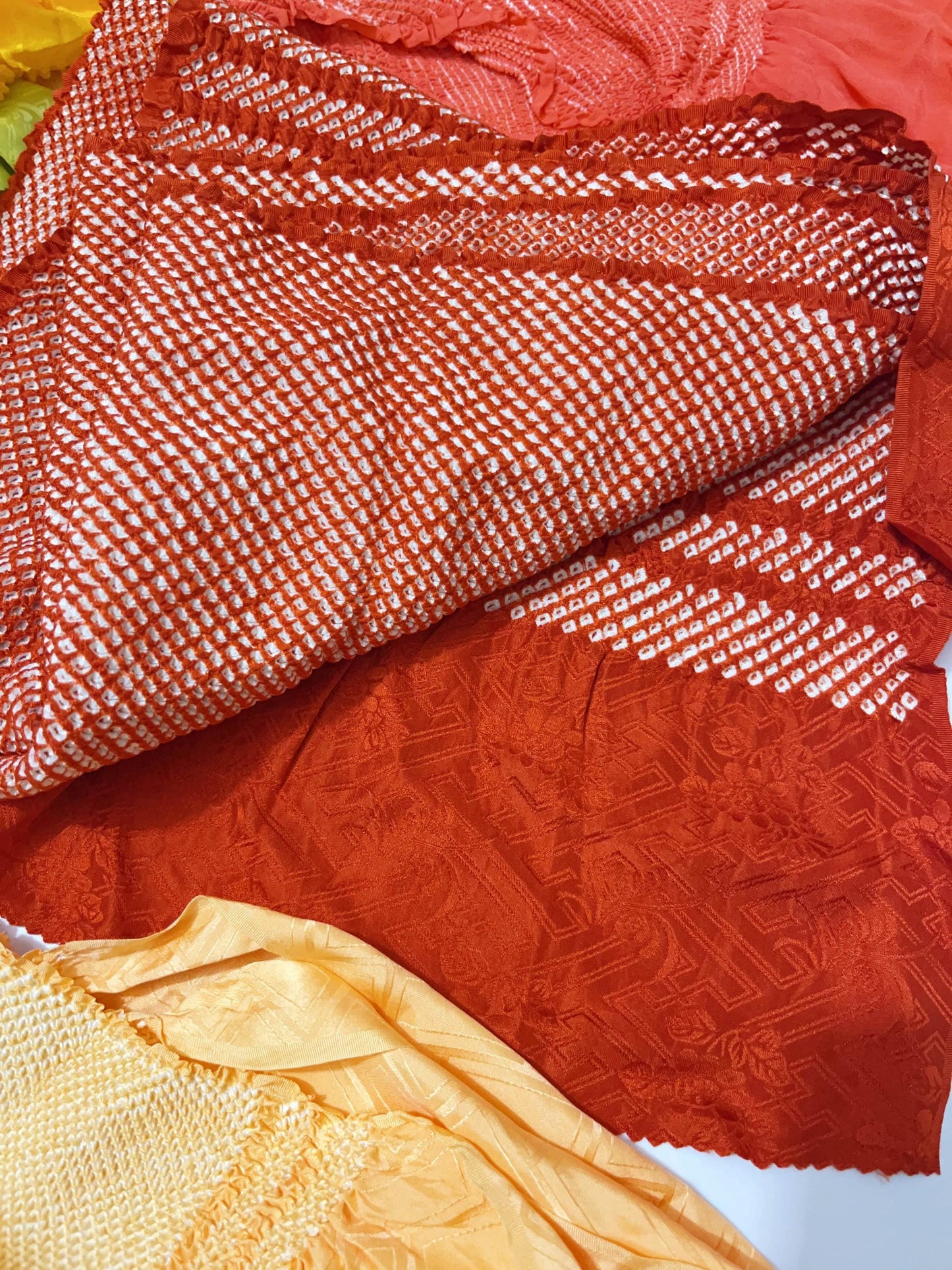 Vintage Silk Kimono Obiage Sash - Good Condition, 8259a