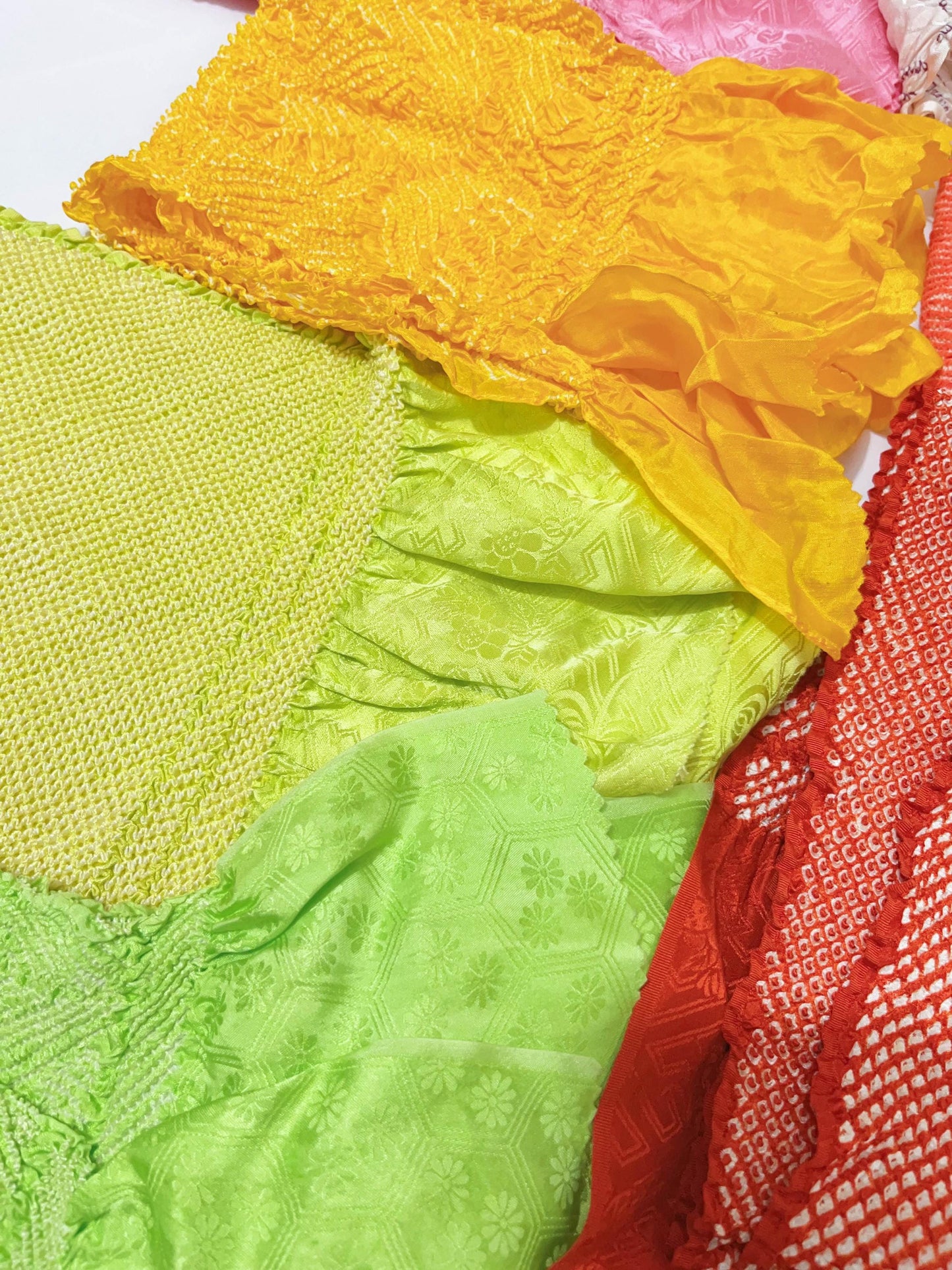 Vintage Silk Kimono Obiage Sash - Good Condition, 8259a