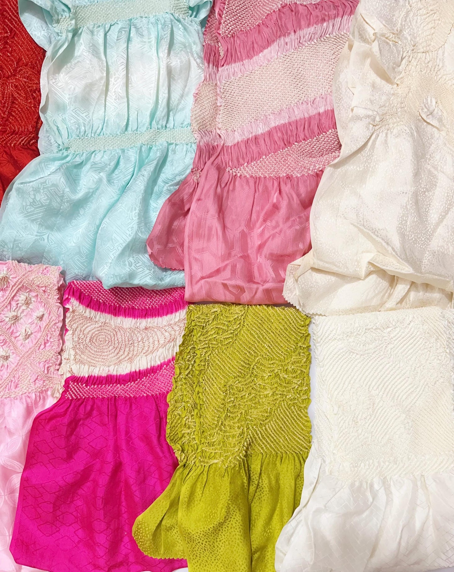 Vintage Silk Kimono Obiage Sash - Good Condition, 8259b