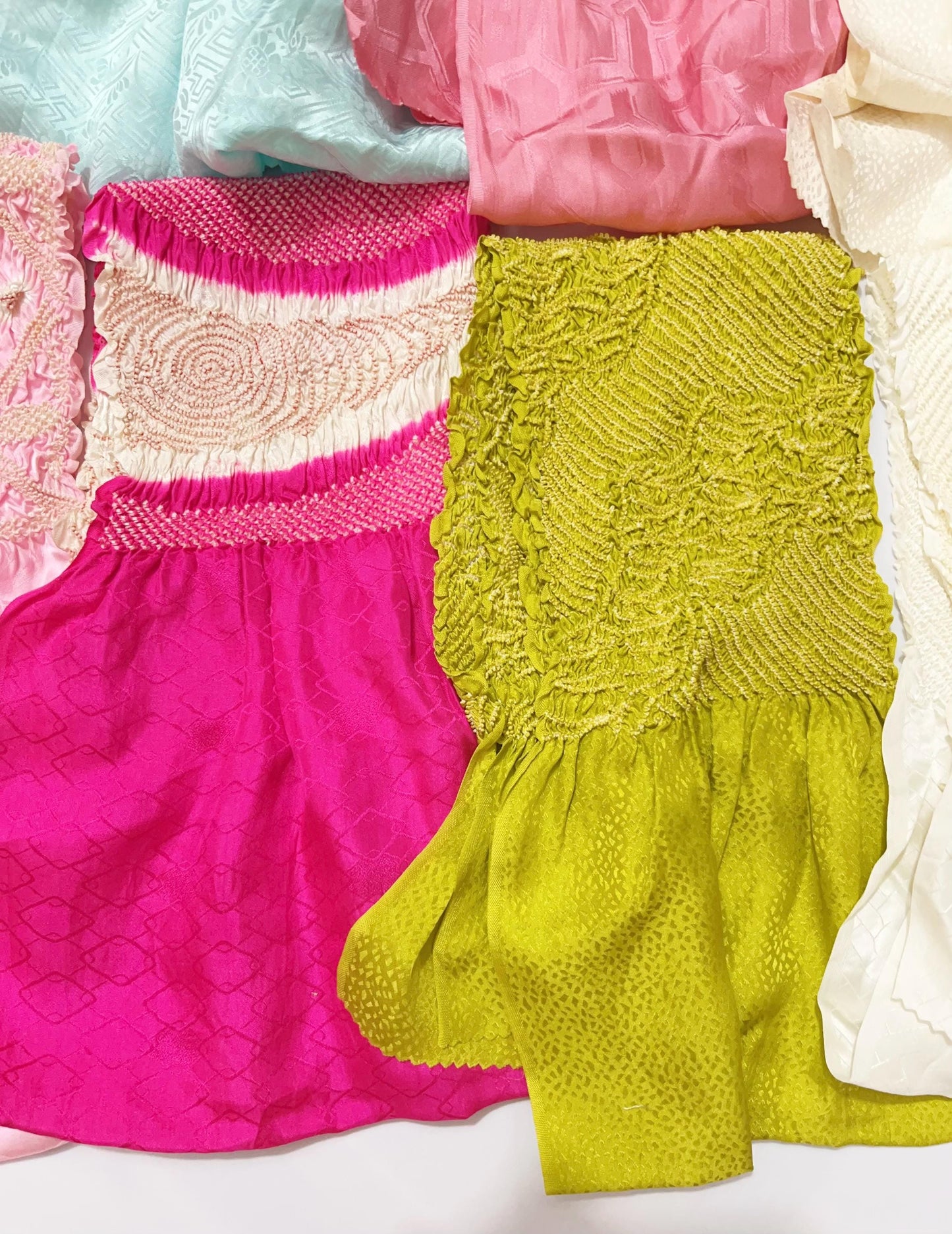 Vintage Silk Kimono Obiage Sash - Good Condition, 8259b